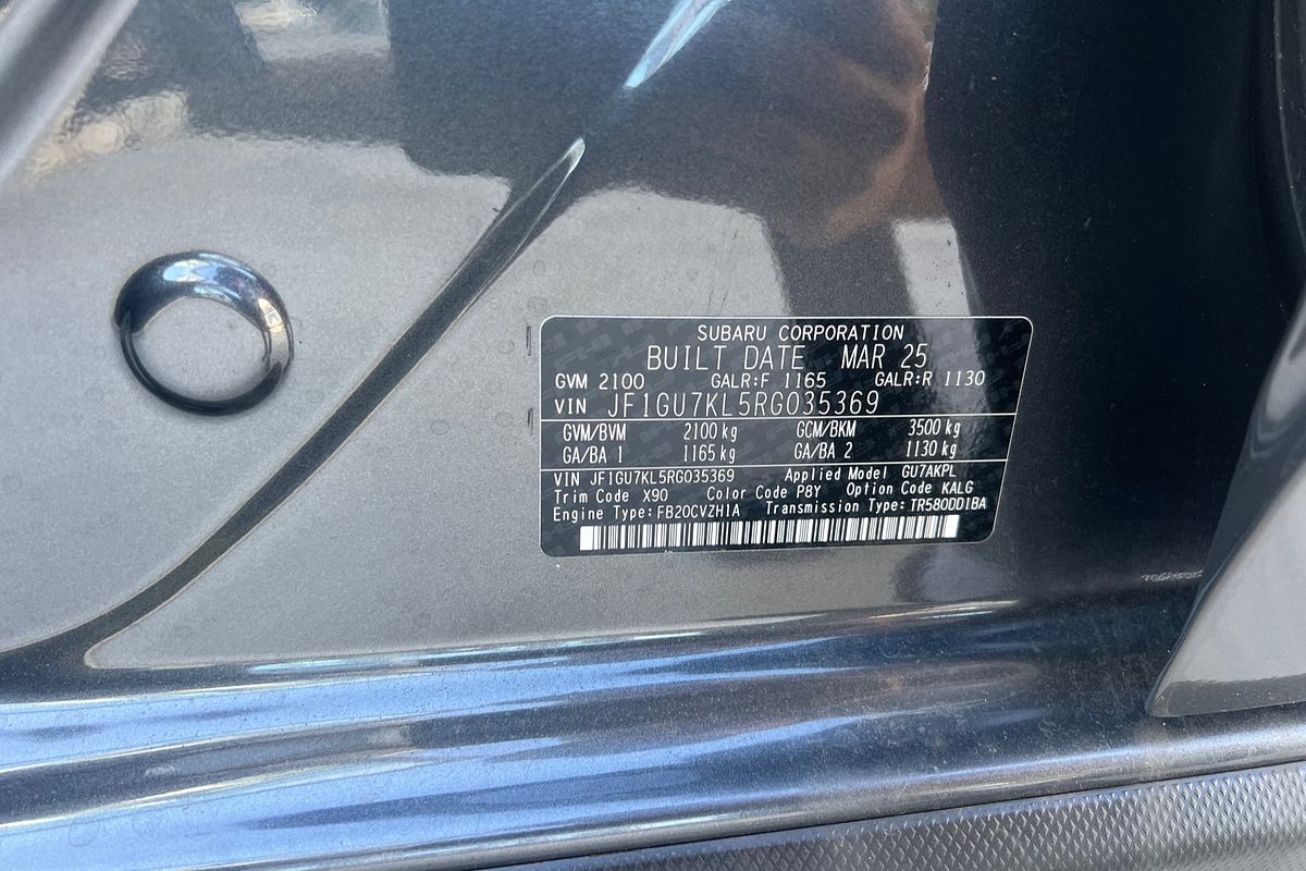 2025 Subaru Crosstrek 2.0R G6X