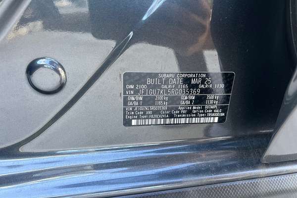 2025 Subaru Crosstrek 2.0R G6X