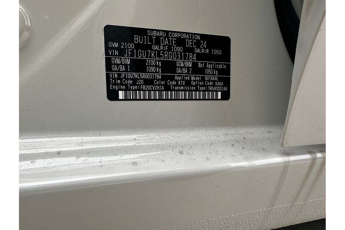 2025 Subaru Impreza 2.0L G6