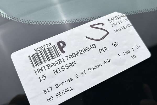 2015 Nissan Pulsar ST B17 Series 2