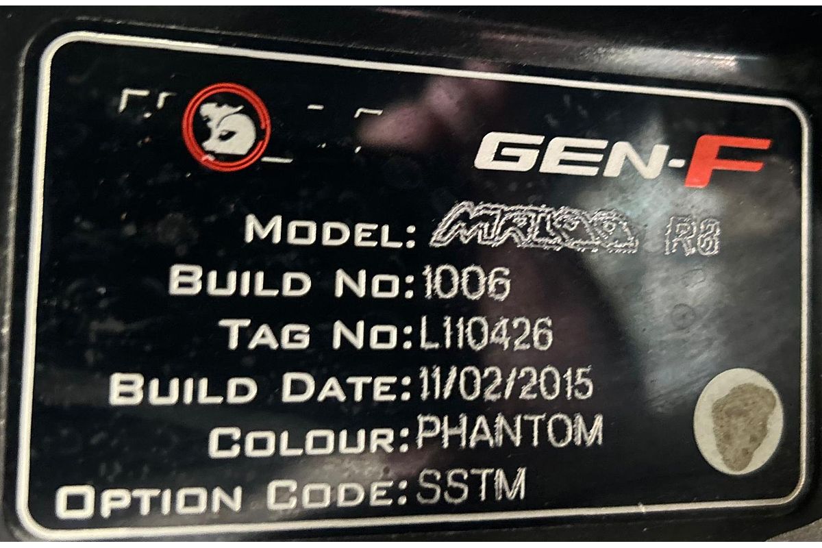 2015 Holden Maloo R8 GEN-F Rear Wheel Drive