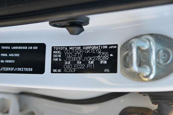 2022 Toyota Landcruiser Prado GXL GDJ150R