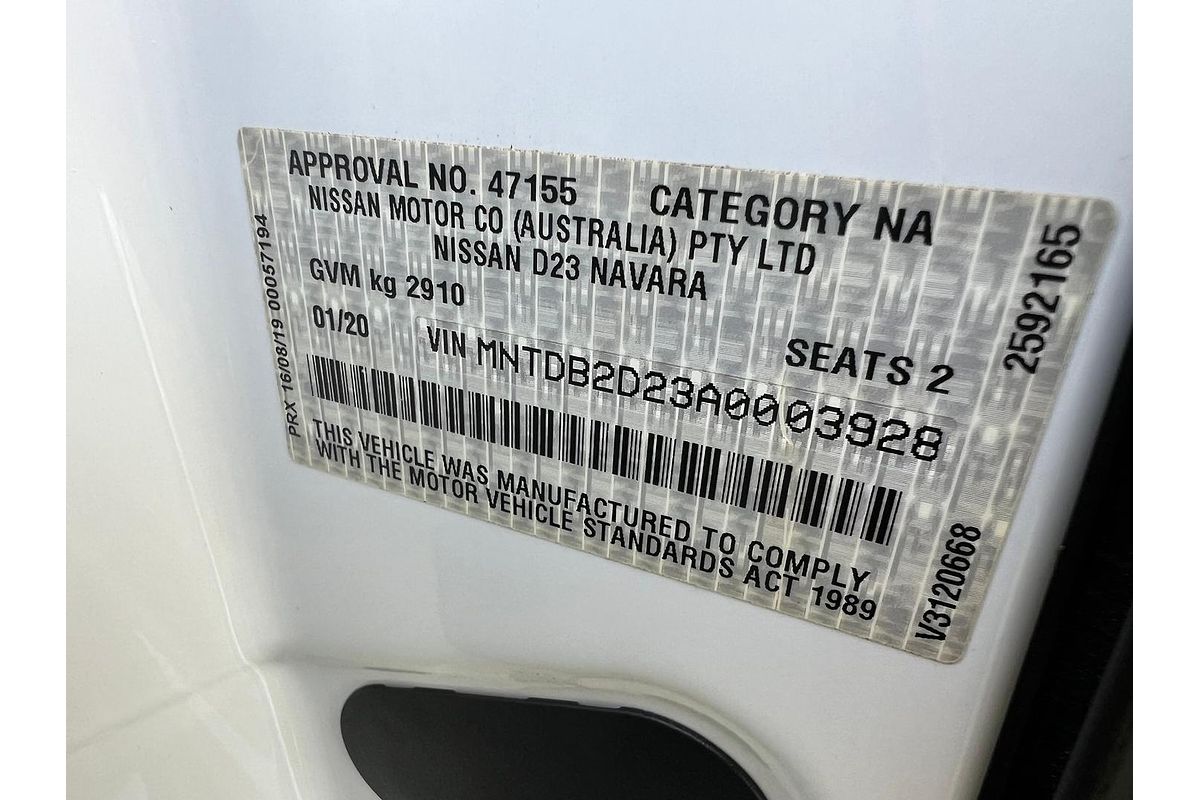 2020 Nissan Navara RX D23 Series 4 Rear Wheel Drive