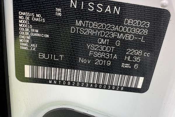 2020 Nissan Navara RX D23 Series 4 Rear Wheel Drive