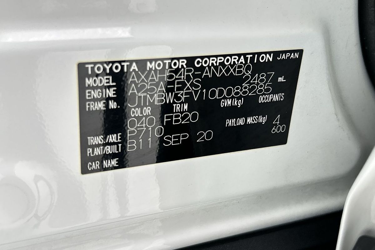 2020 Toyota RAV4 GX AXAH52R