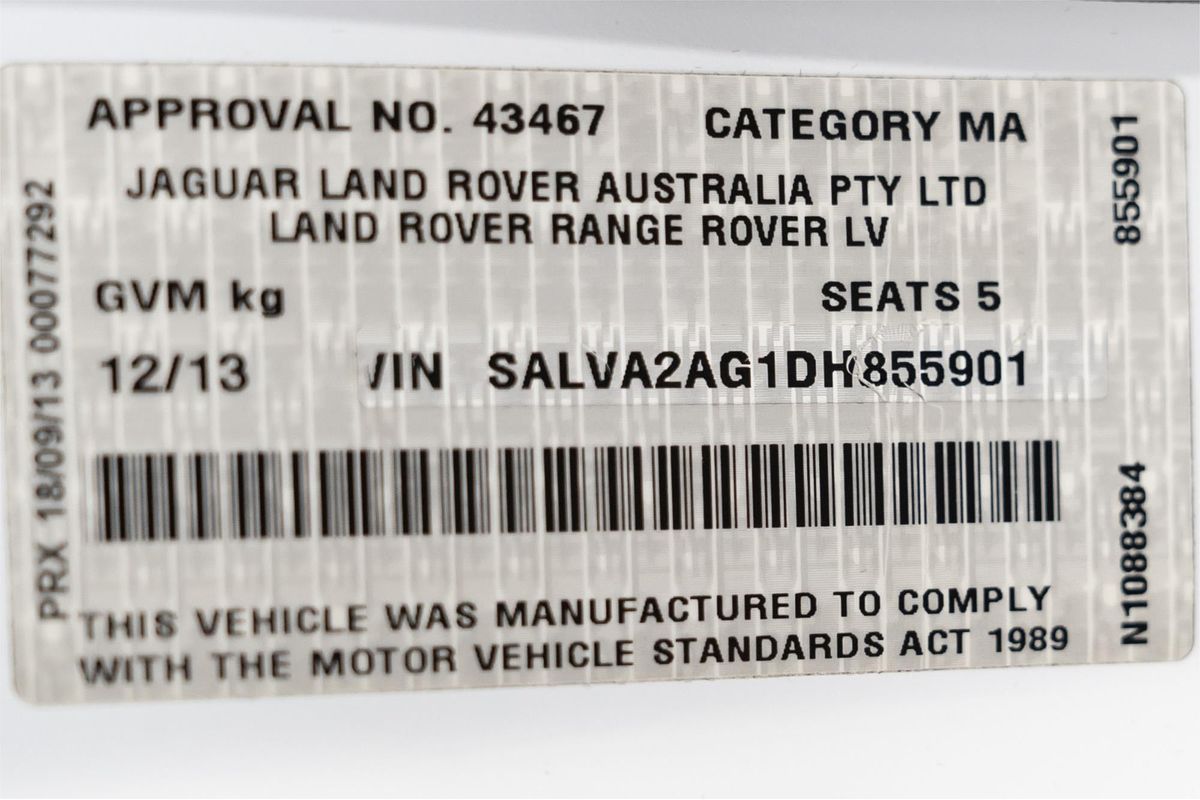 2013 Land Rover Range Rover Evoque Si4 Pure L538