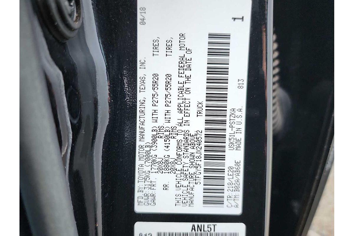 2018 Toyota Tundra Platinum