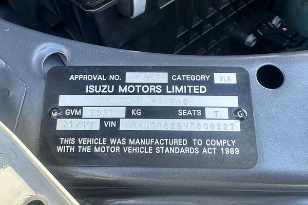 2017 Isuzu MU-X UC MY17