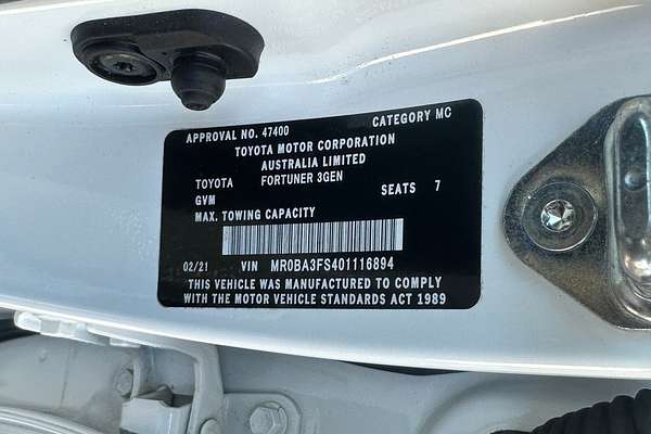 2021 Toyota Fortuner Crusade GUN156R