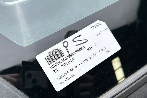 2023 Toyota Hilux GR Sport GUN126R 4X4