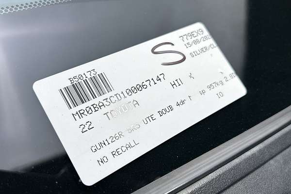 2022 Toyota Hilux SR5 GUN126R 4X4