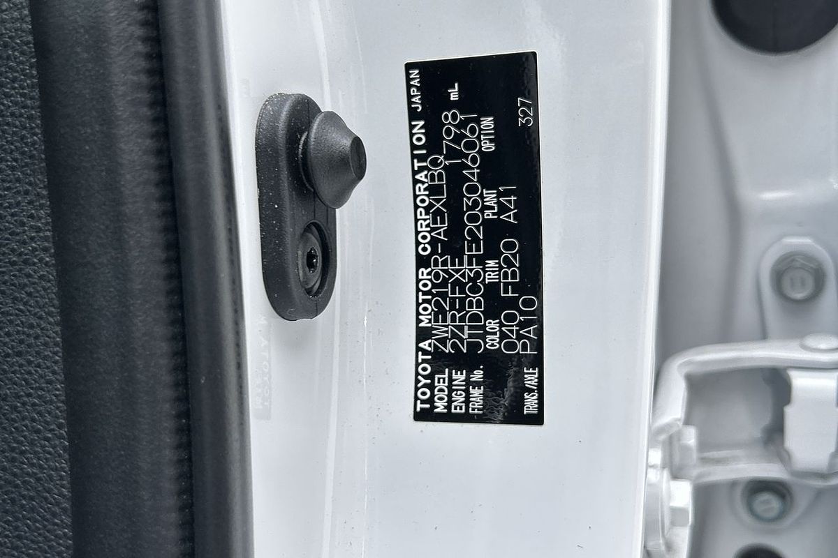 2024 Toyota Corolla Ascent Sport Hybrid ZWE219R