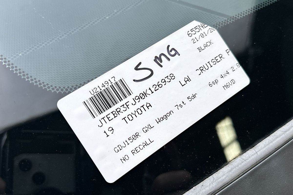 2019 Toyota Landcruiser Prado GXL GDJ150R