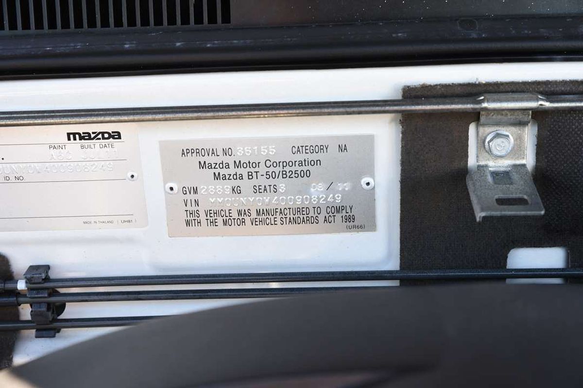 2011 Mazda BT-50 DX UN