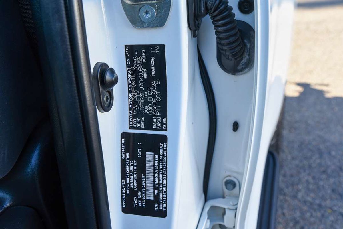 2015 Toyota LANDCRUISER PRADO GX GDJ150R
