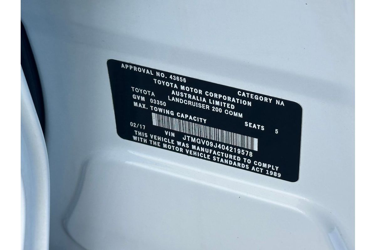 2017 Toyota Landcruiser GX VDJ200R