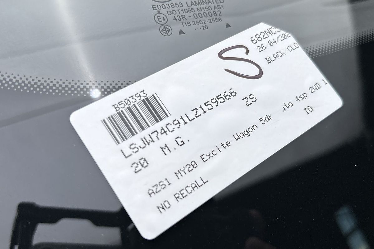 2020 MG ZS Excite AZS1
