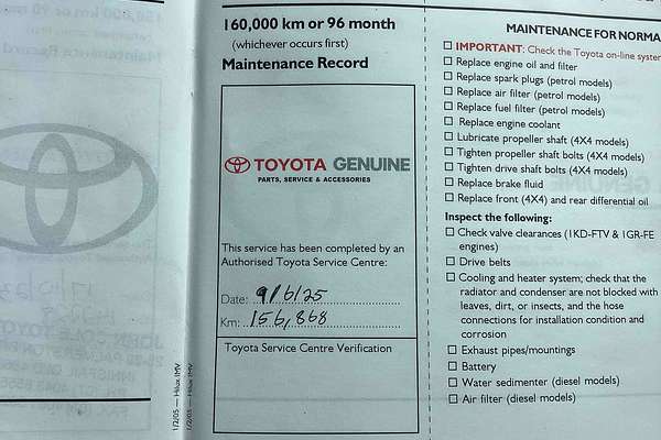 2005 Toyota Hilux SR GGN25R 4X4