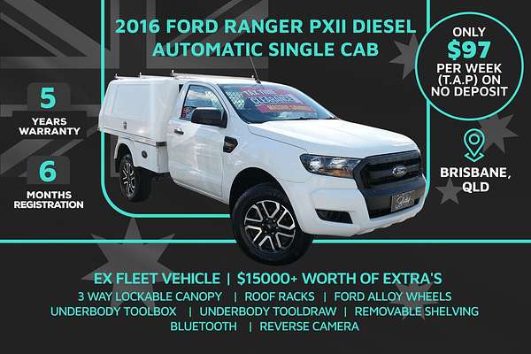 2016 Ford Ranger XL Hi-Rider PX MkII Rear Wheel Drive 2.2L