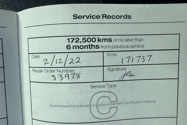 2012 Ford Ranger XL Hi-Rider PX Rear Wheel Drive 2.2L