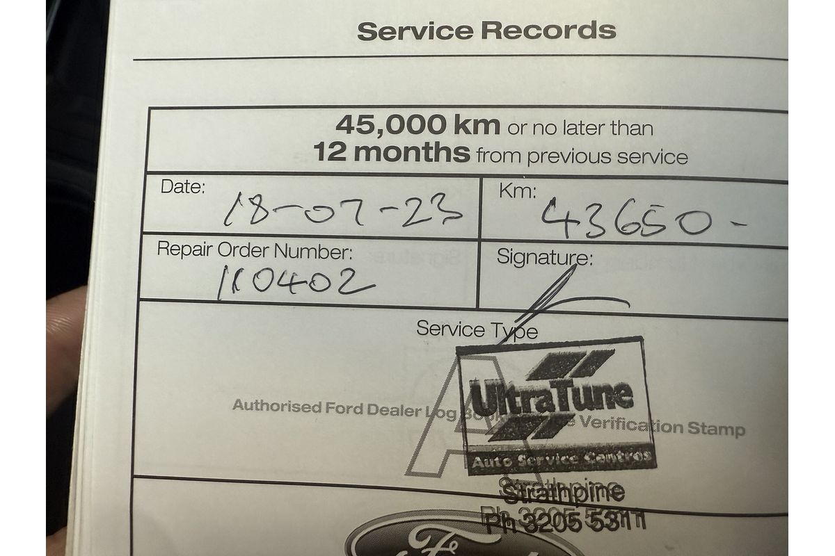 2020 Ford Ranger XL Hi-Rider PX MkIII Rear Wheel Drive 2.2L