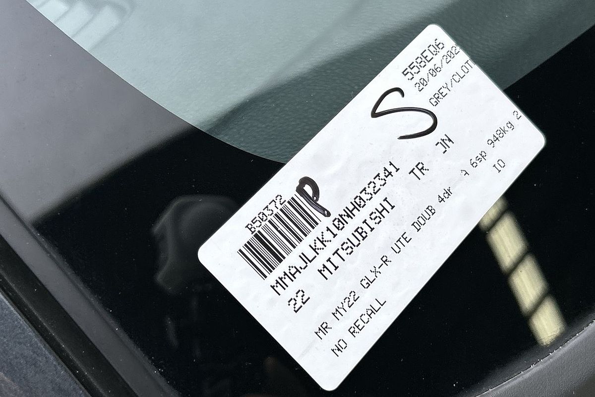2022 Mitsubishi Triton GLX-R MR Rear Wheel Drive