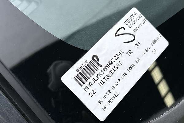 2022 Mitsubishi Triton GLX-R MR Rear Wheel Drive