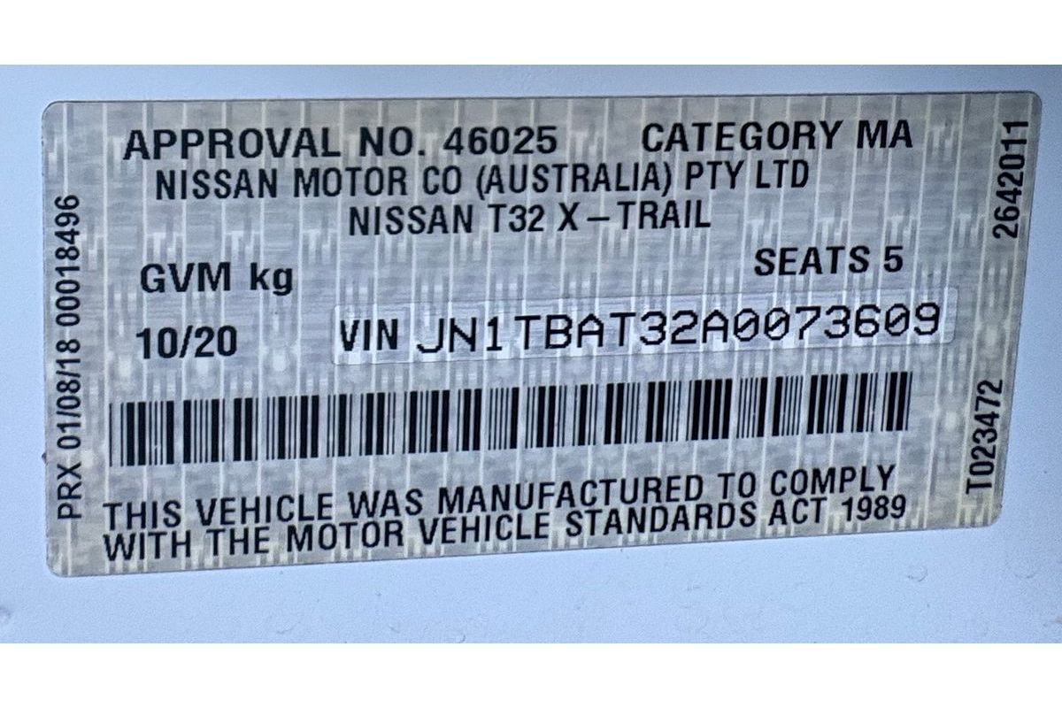2020 Nissan X-TRAIL T32 MY20