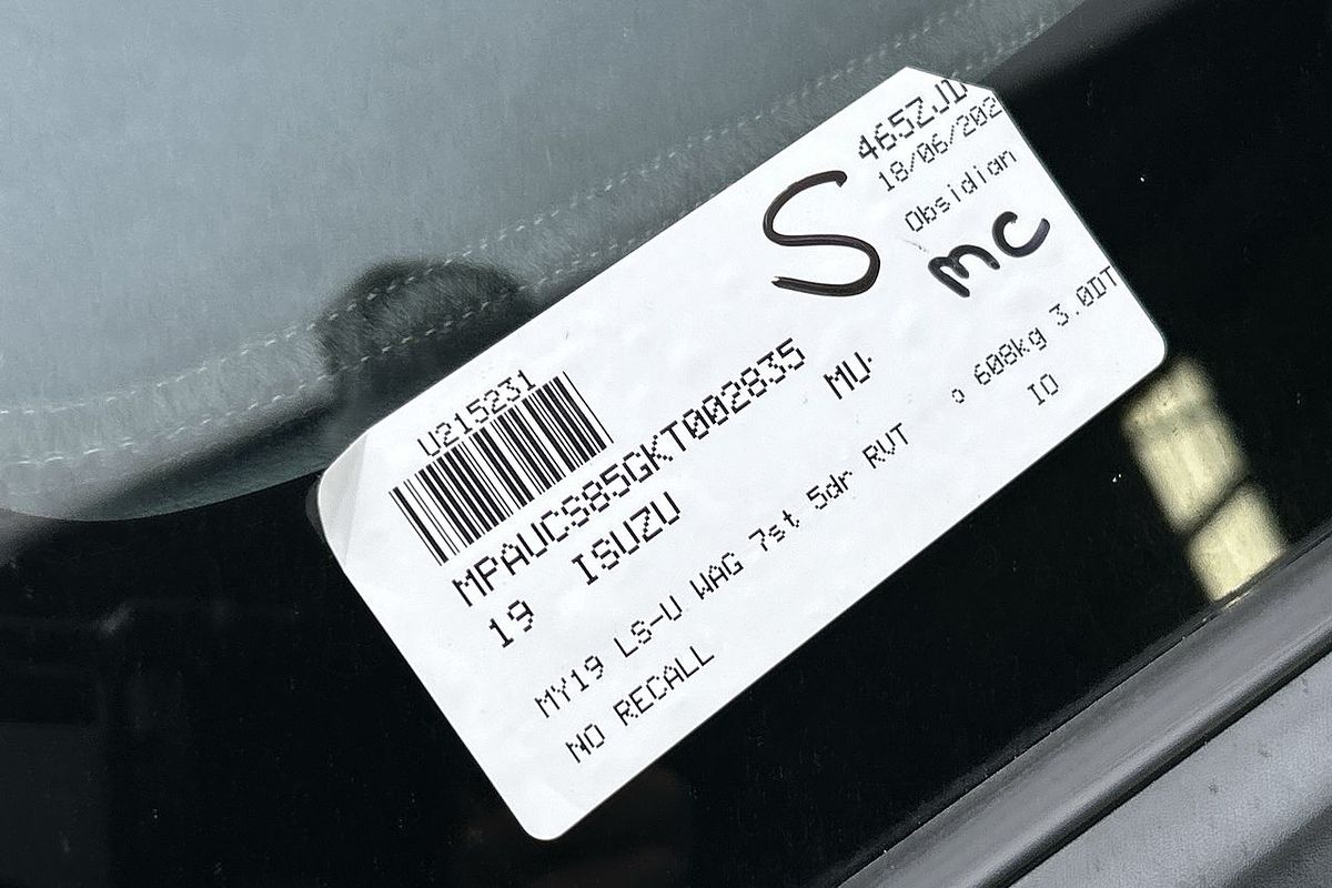 2019 Isuzu MU-X LS-U