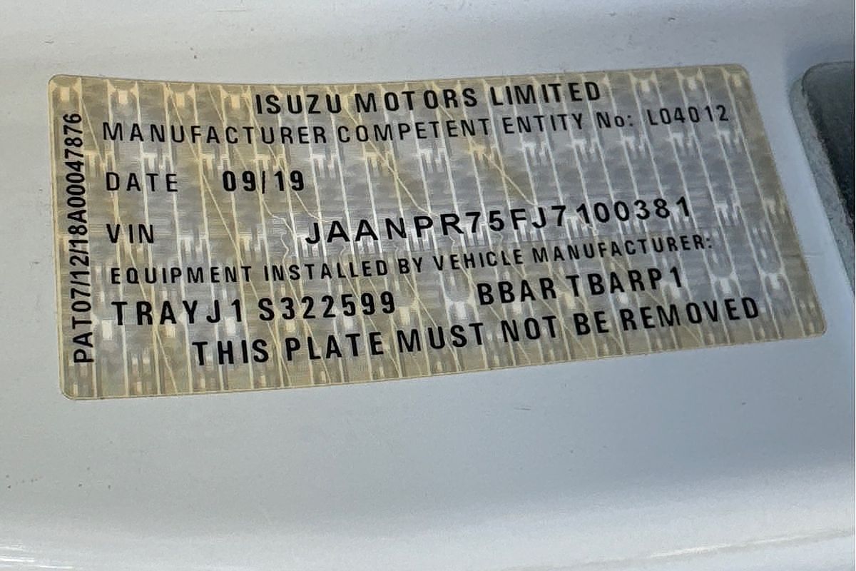 2019 Isuzu N Series NPR 45/55-155