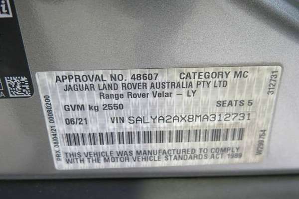 2021 Land Rover Range Rover Velar P250 R-Dynamic S L560