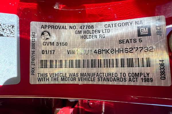2016 Holden Colorado LTZ RG 4X4