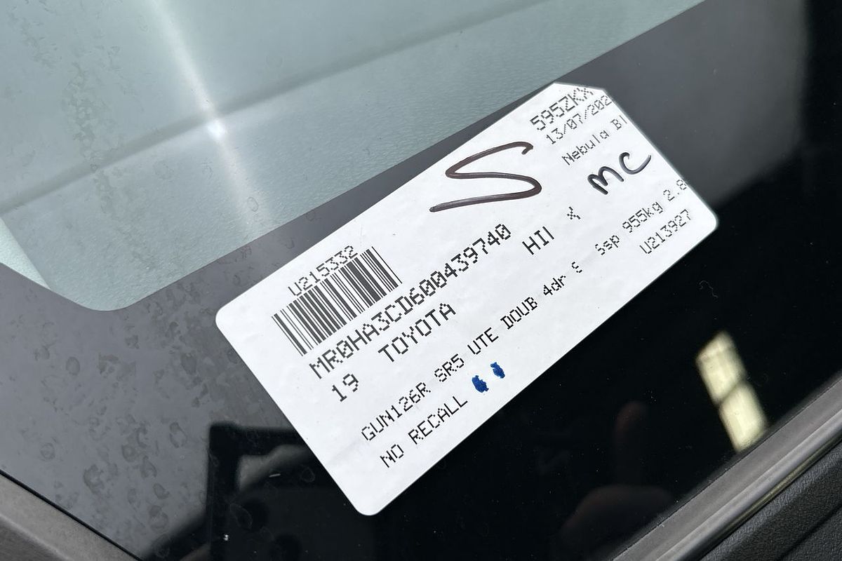 2019 Toyota Hilux SR5 GUN126R 4X4
