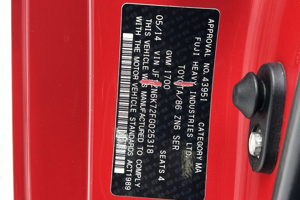2014 Toyota 86 GTS ZN6