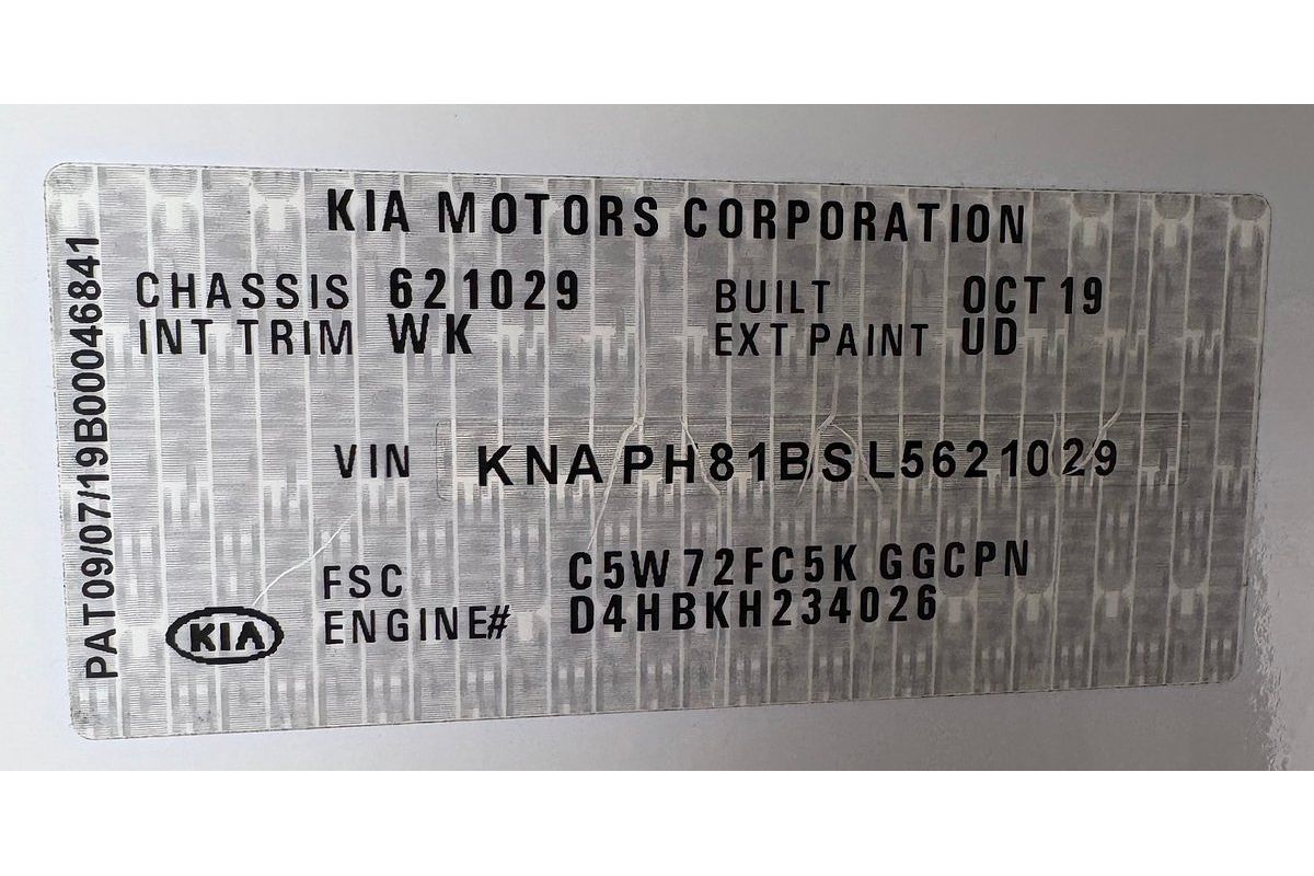 2019 Kia SORENTO Si (4x4) UM PE MY20