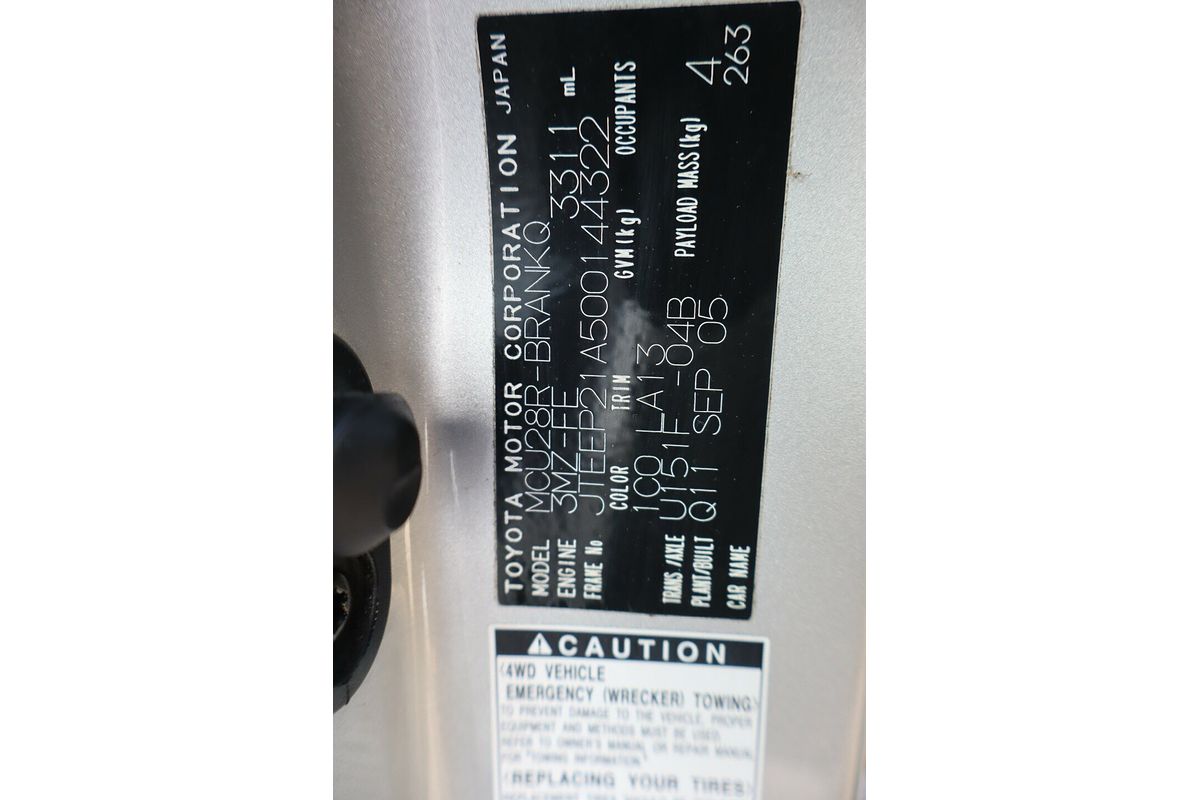 2006 Toyota Kluger CVX MCU28R