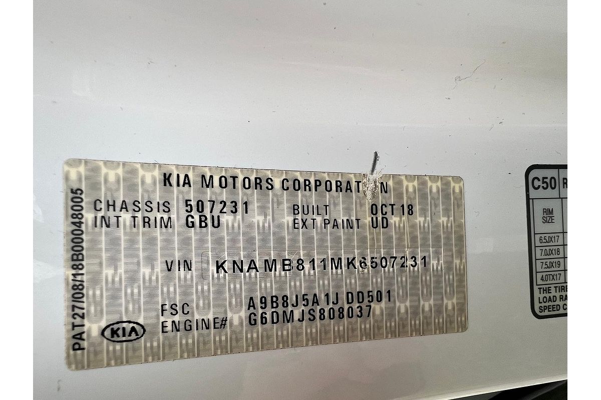 2018 Kia Carnival S YP