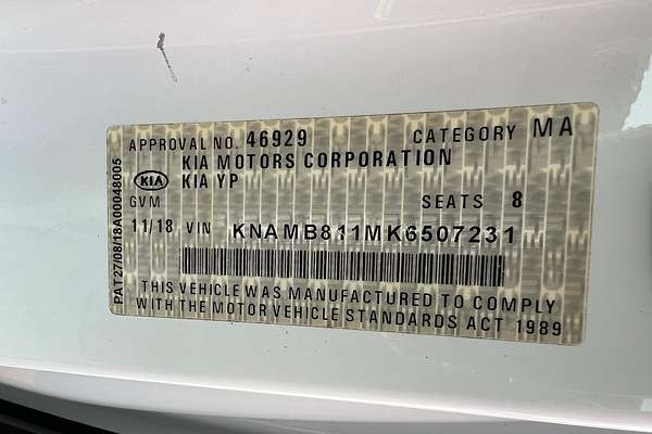 2018 Kia Carnival S YP