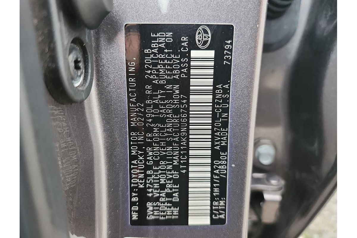2022 Toyota Camry LE