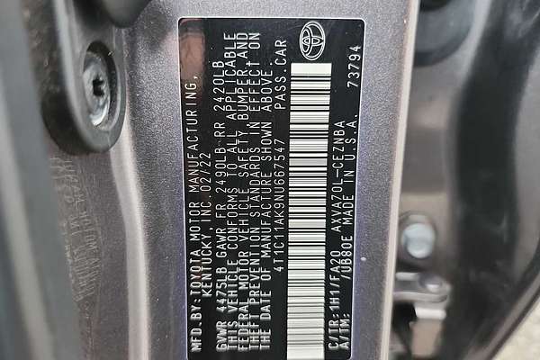 2022 Toyota Camry LE