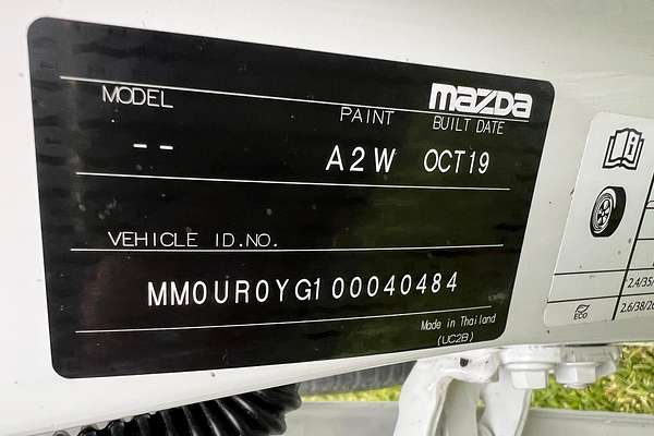 2019 Mazda BT-50 XT Hi-Rider UR Rear Wheel Drive