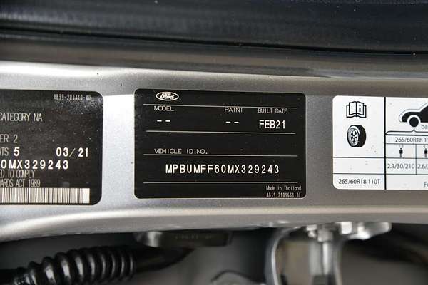 2021 Ford RANGER Wildtrak PX MkIII  2.0L