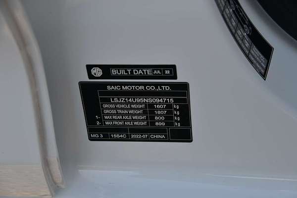 2022 MG MG3 Core