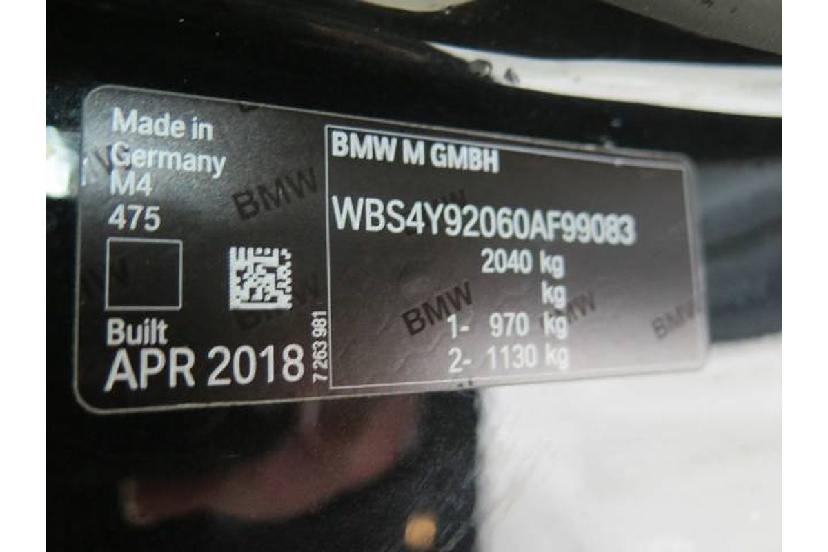 2018 BMW M4 F82