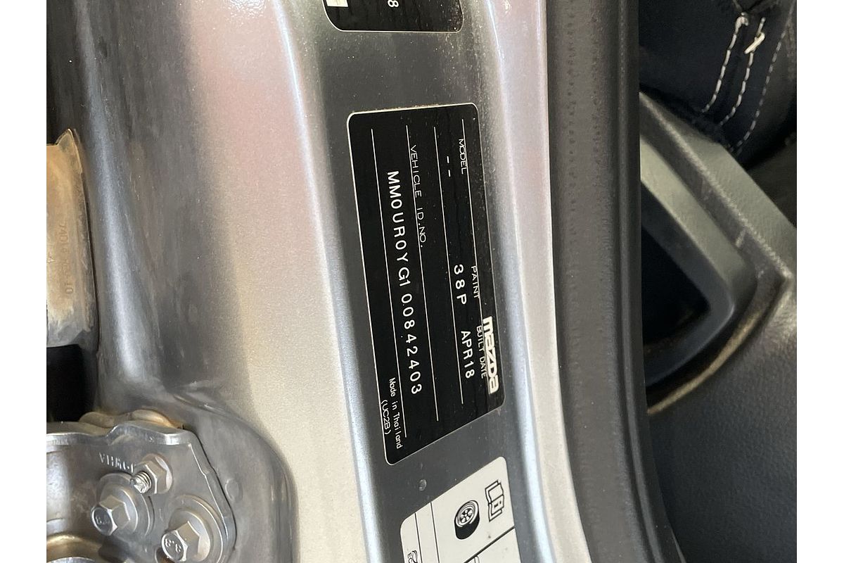 2018 Mazda BT-50 XT UR 4X4