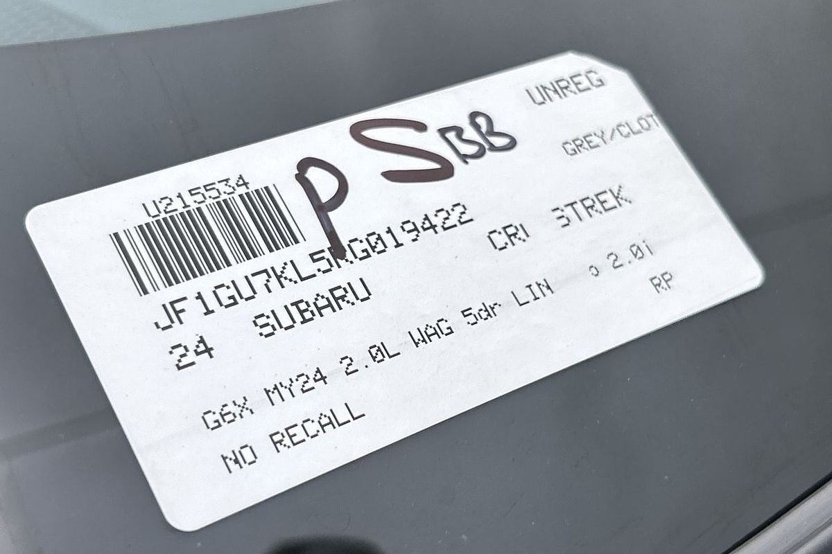2024 Subaru Crosstrek 2.0L G6X
