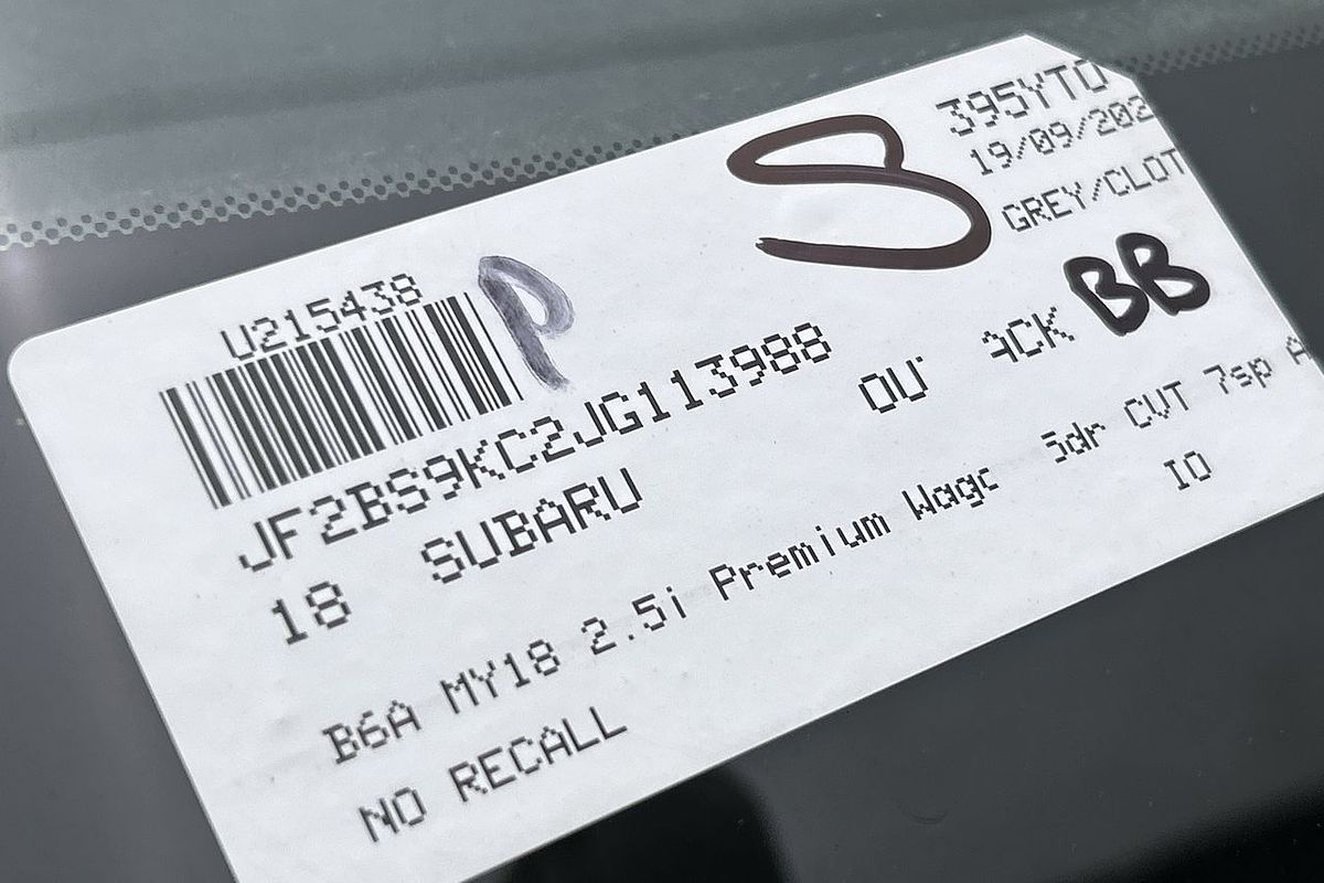 2018 Subaru Outback 2.5i Premium 5GEN