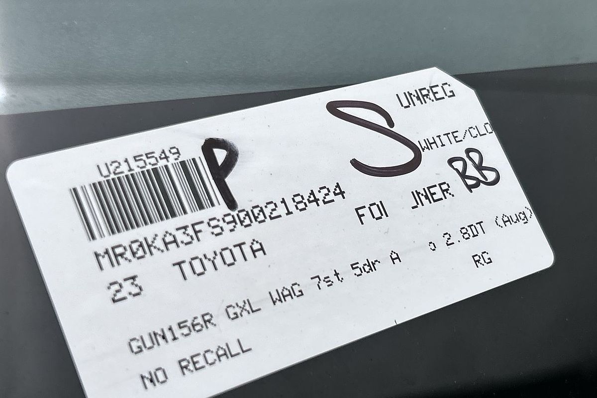 2023 Toyota Fortuner GXL GUN156R