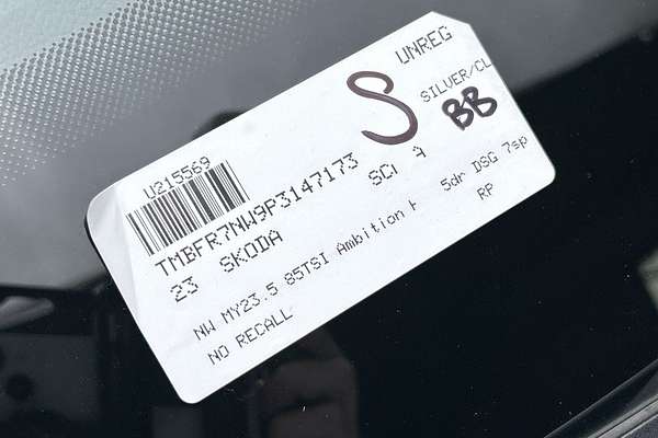 2023 SKODA Scala 85TSI Ambition NW