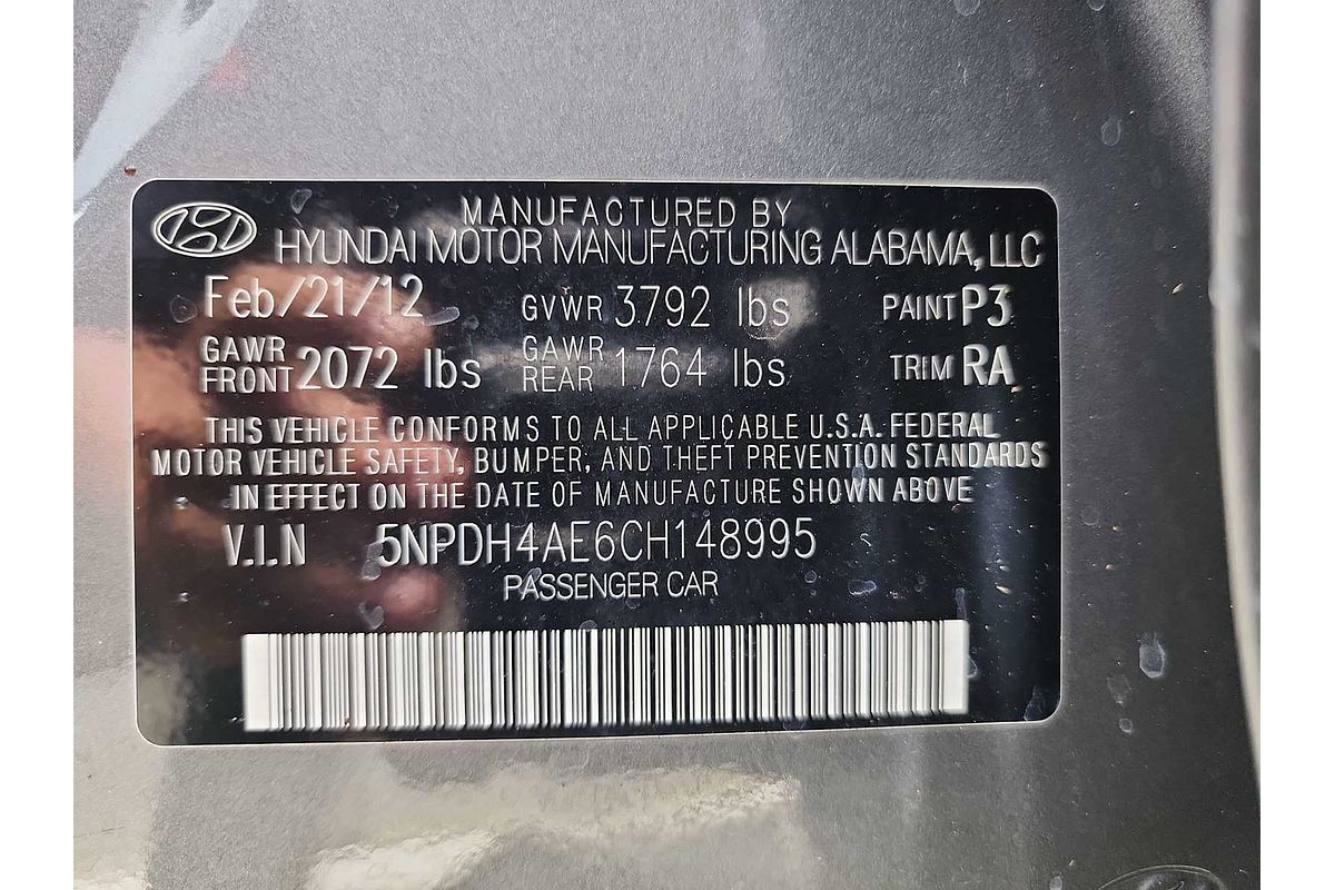2012 Hyundai Elantra GLS